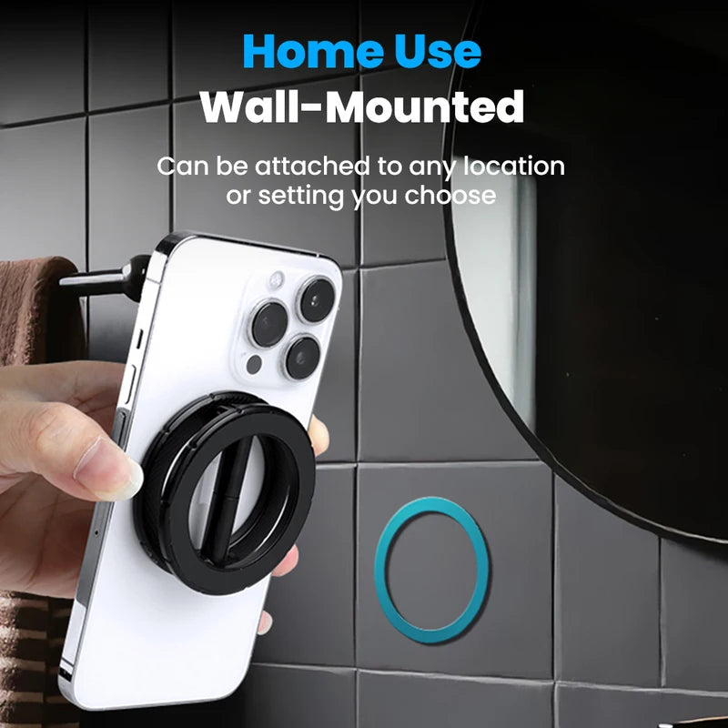 Magnetic Car Phone Holder 360° Rotating Foldable Mount for Smartphones