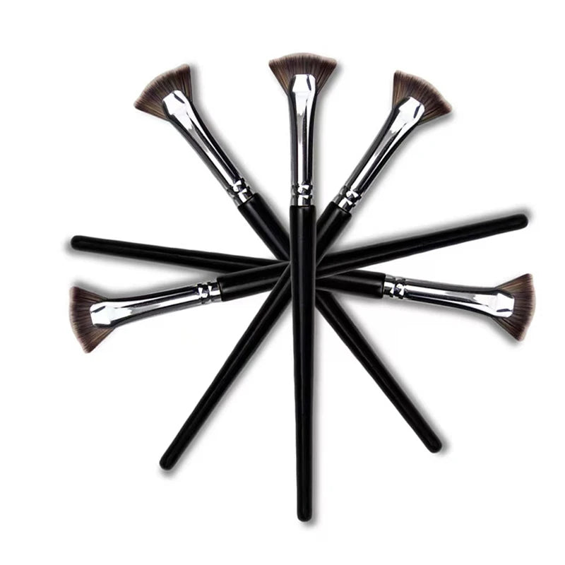 Fan-Shaped Eyelash Brush for Precise Mascara and Eyelash Makeup Application