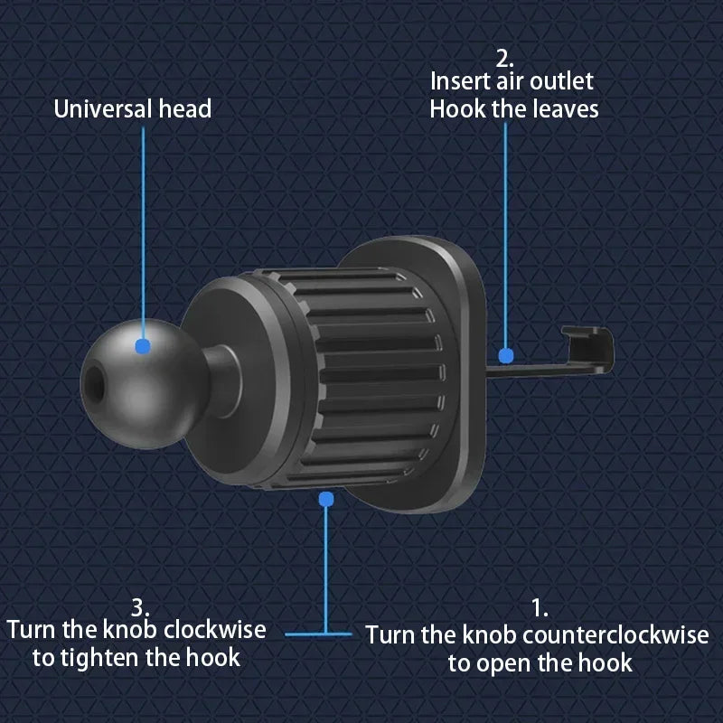 Universal Car Phone Holder Air Vent Clip Support Bracket for Mobile Phones