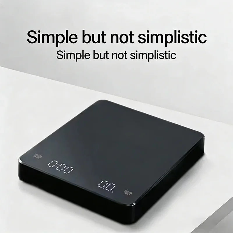 Digital Coffee Scale with Timer LED Screen 3kg Precision Kitchen Scale Support g Oz