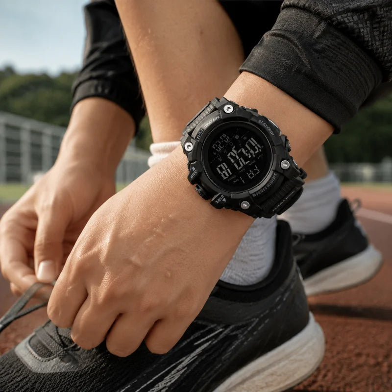 Digital Sport Watch Men Waterproof Shockproof Stopwatch with LED Backlight