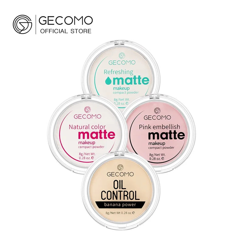 Matte Compact Powder 12H Oil Control & Long Lasting Setting Makeup Translucent