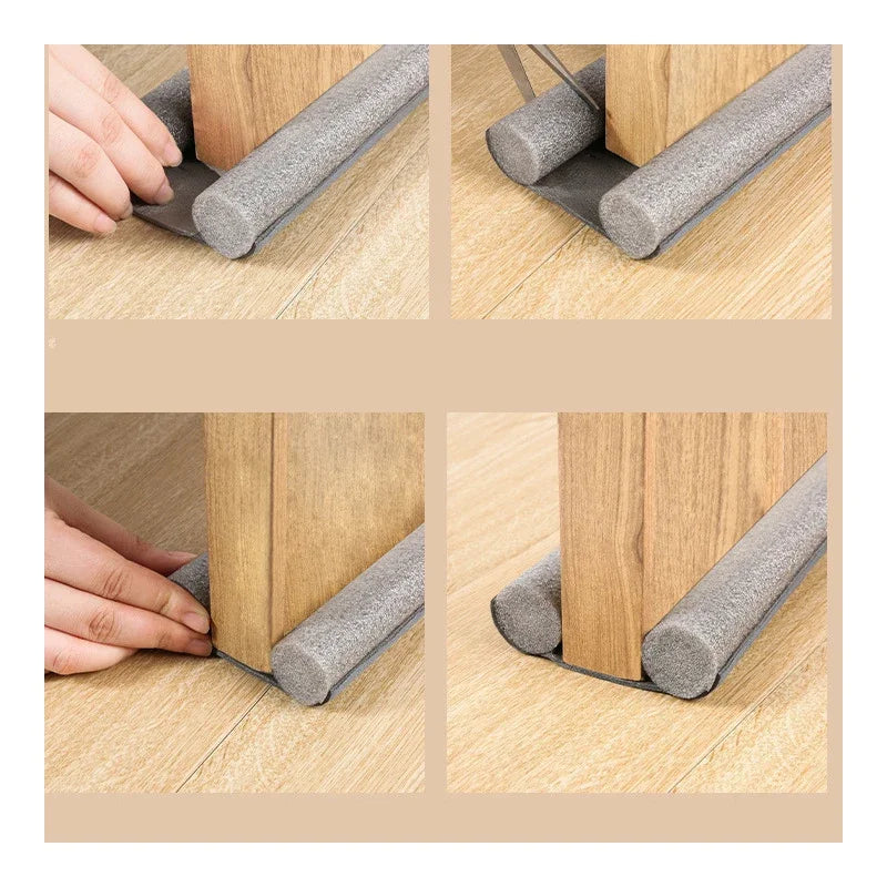 Flexible Door Bottom Sealing Strip Weatherstrip Seal Door Draft Blocker