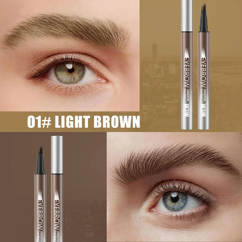 Waterproof Eyebrow Liquid Pencil - Non Smudging, Quick Drying, Multiple Colors