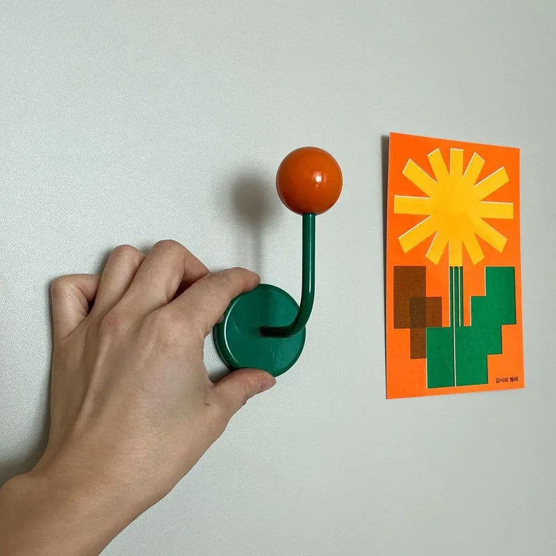 Magnetic Hook for Refrigerator & Metal Surfaces - Strong Seamless Suction Organizer