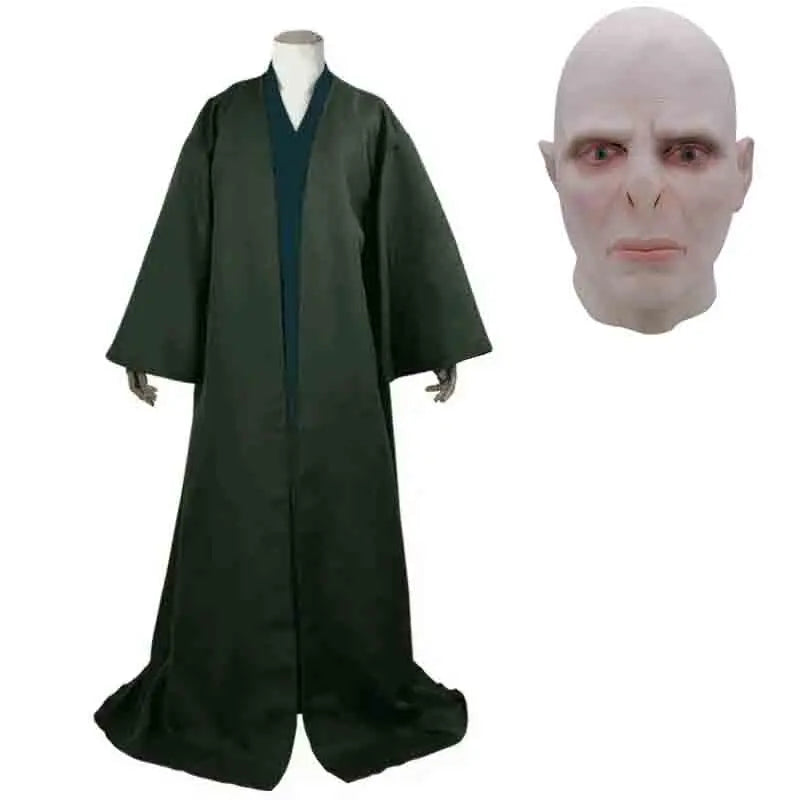 Costume Cloak Cape for Wizard Harry Voldemort Dumbledore Halloween Cosplay