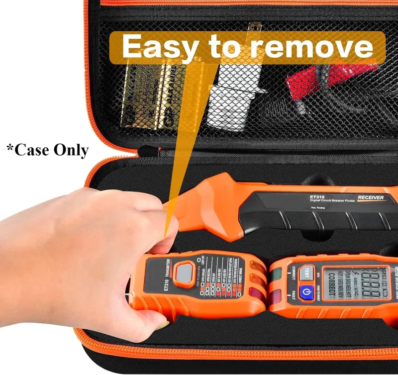 Electrical Tool Storage Case Organizer for Klein Circuit Breaker Finder and GFCI Tester
