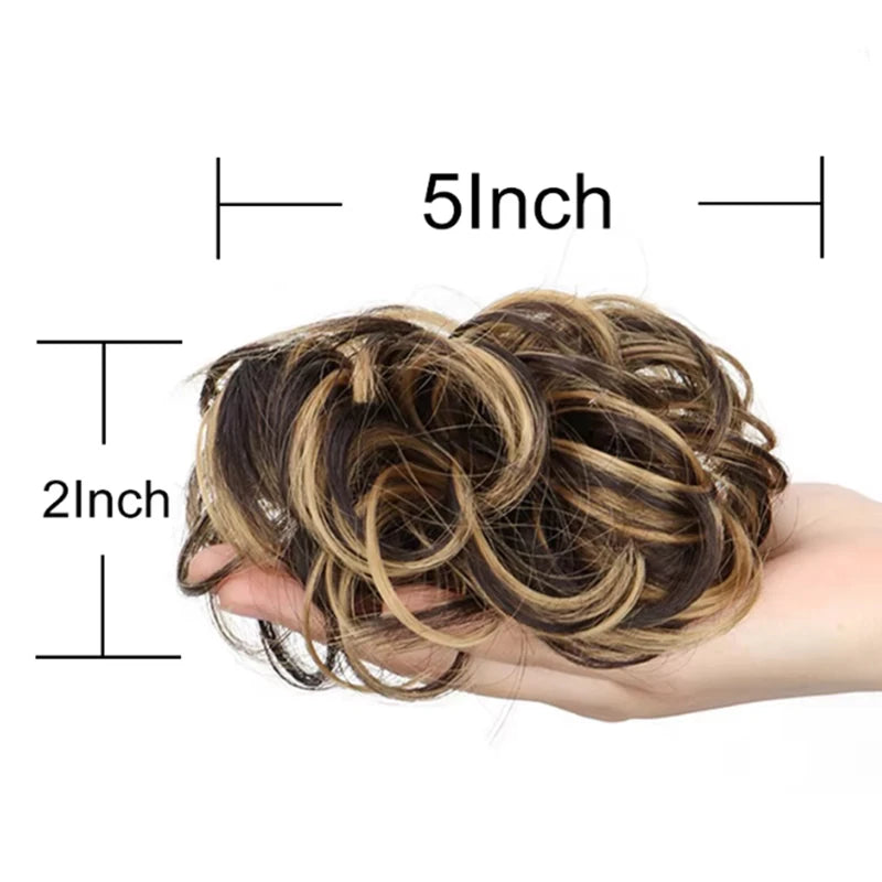 Synthetic Curly Hair Bun Extensions for Updos - Messy Chignon Hairpieces for Women