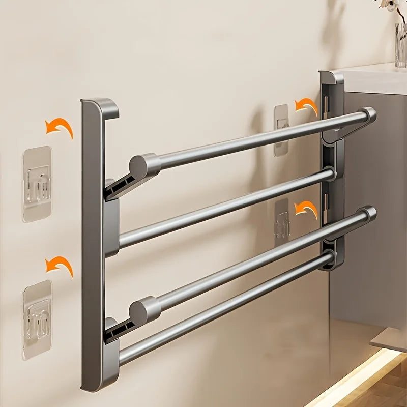 Non-Perforated Wall-Mounted Shoe Rack - Metal Home Shoe Storage Organizer