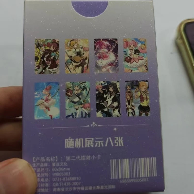 55Pcs Anime Madoka Magica Photo Card Set Laser Lomo Kaname Madoka Mami Homura Sayaka Gift