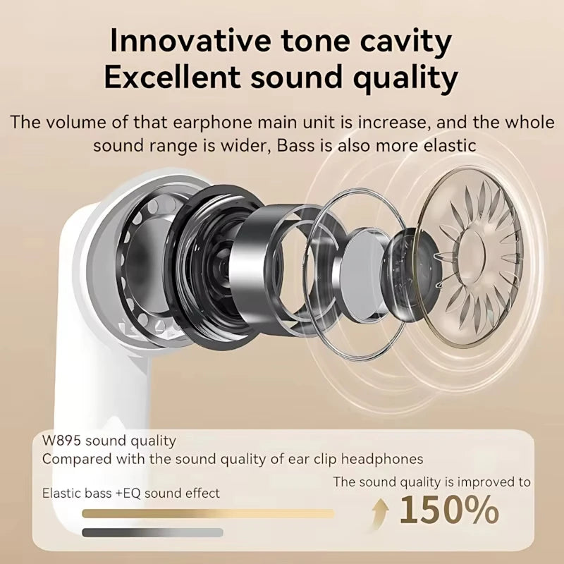 Wireless Bluetooth Headphones with HD Mic Noise Isolation Long Battery Life for Calls & Music