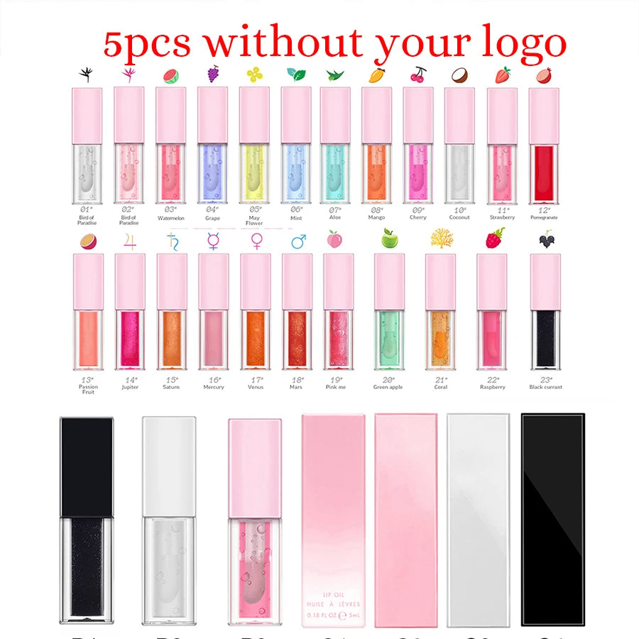 Private Label Clear Lip Gloss with Custom Logo, Long-Lasting & Moisturizing