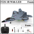 RC Airplane 2024 F22S Warplane with Gyroscope LED Lights - Outdoor Flying Toy