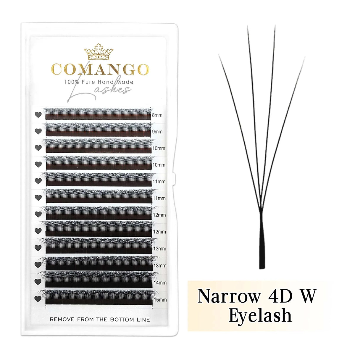 False Eyelash Extensions 3D/4D V Shape Premade Russian Volume Natural Lash Set