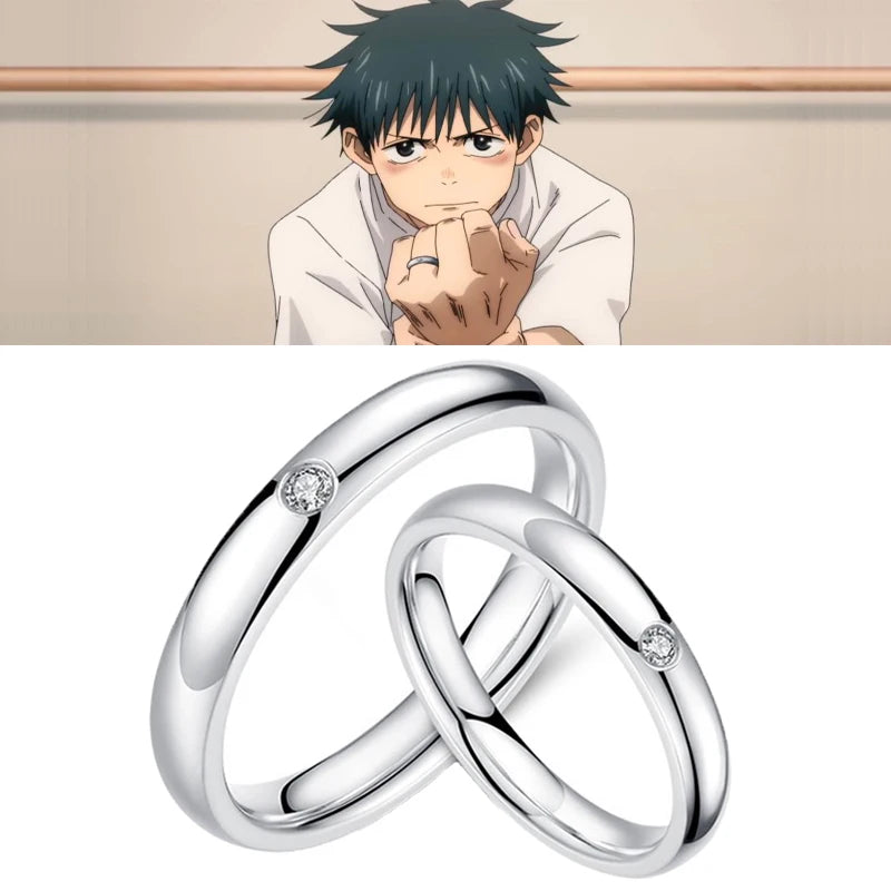 Jujutsu Kaisen Yuta Okkotsu Anime Ring Cosplay Jewelry for Men Women Couples