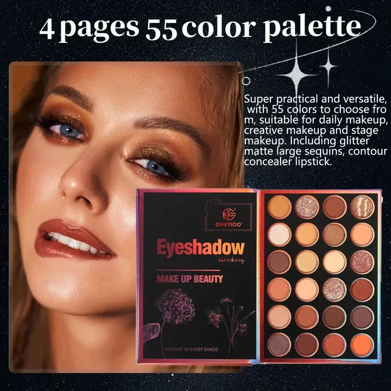 All-in-One Makeup Kit Eyeshadow Palette with Highlighter Contour & Lipstick