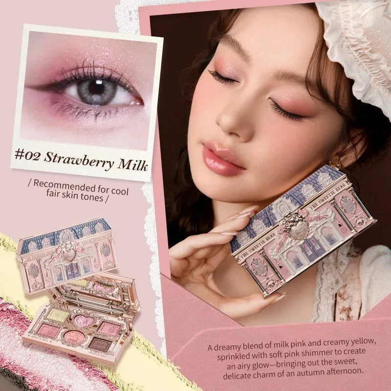 Pigmented Eye Makeup Palette with Matte and Shimmer Finishes - Long Lasting, Gift Set