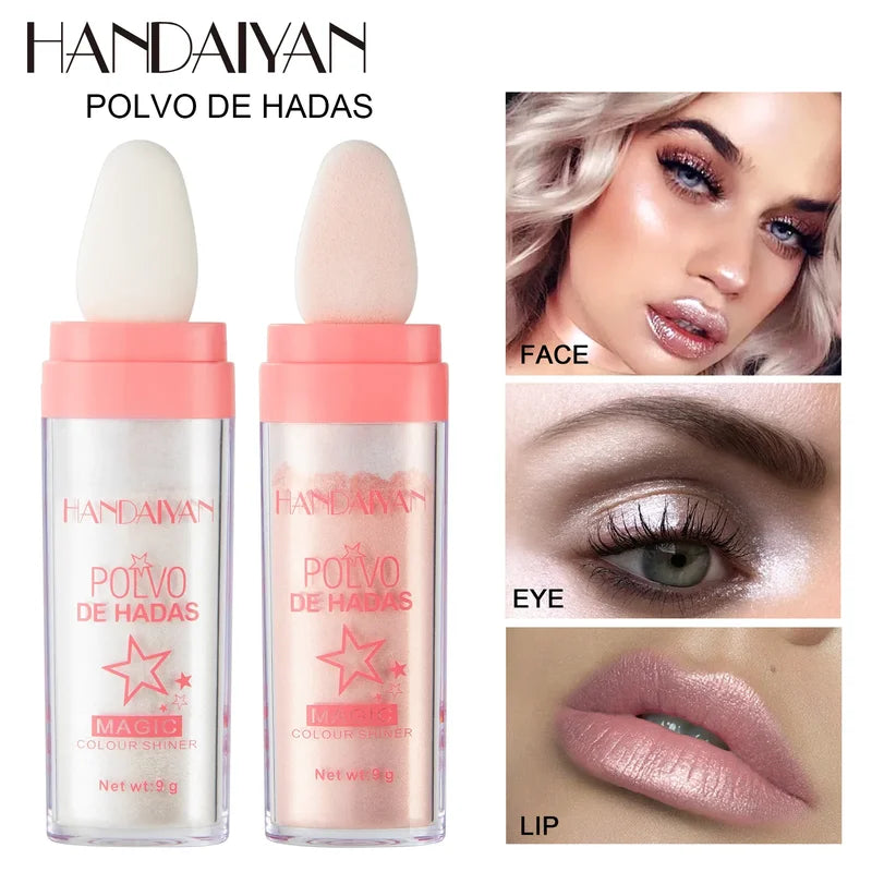 Multi-Color Fairy Powder Highlighter Contour Stick Brightening Makeup Illuminator Glitter
