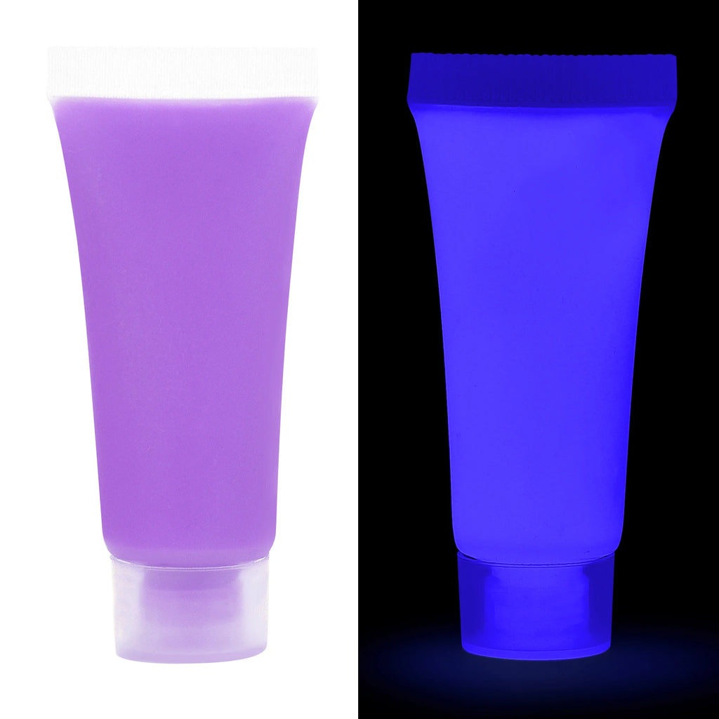 Glow In The Dark Acrylic Paint Set 15g Fluorescent Luminous Pigments for DIY Art and Decoration
