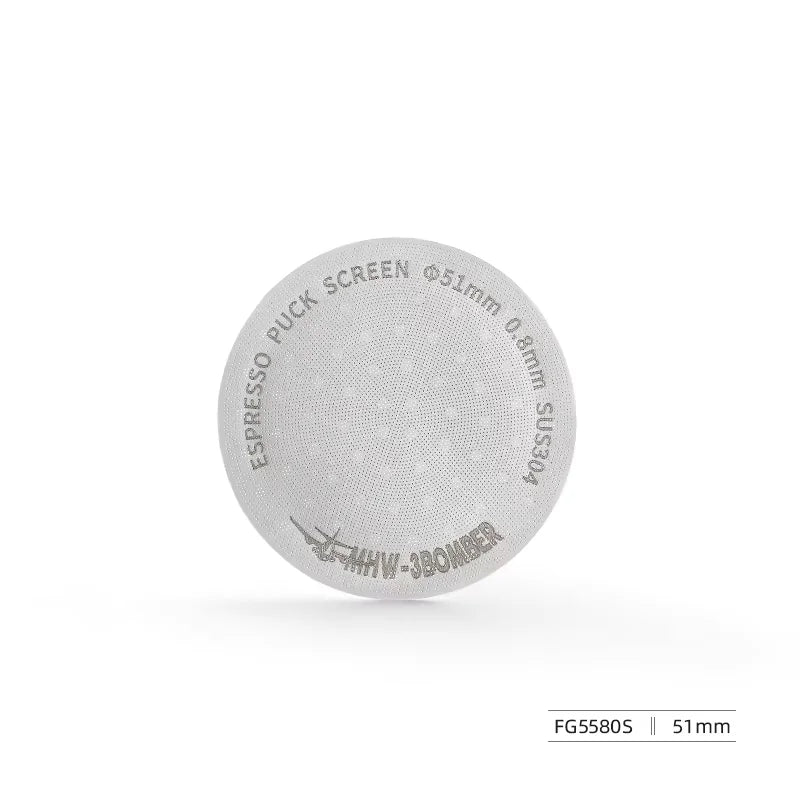 Titanium Coating Espresso Puck Screen - Reusable Metal Filter 51/53/58.5mm