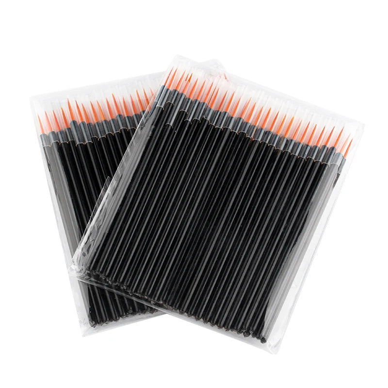 Disposable Nail Art Brush Set 50pcs for Manicure & Makeup Application