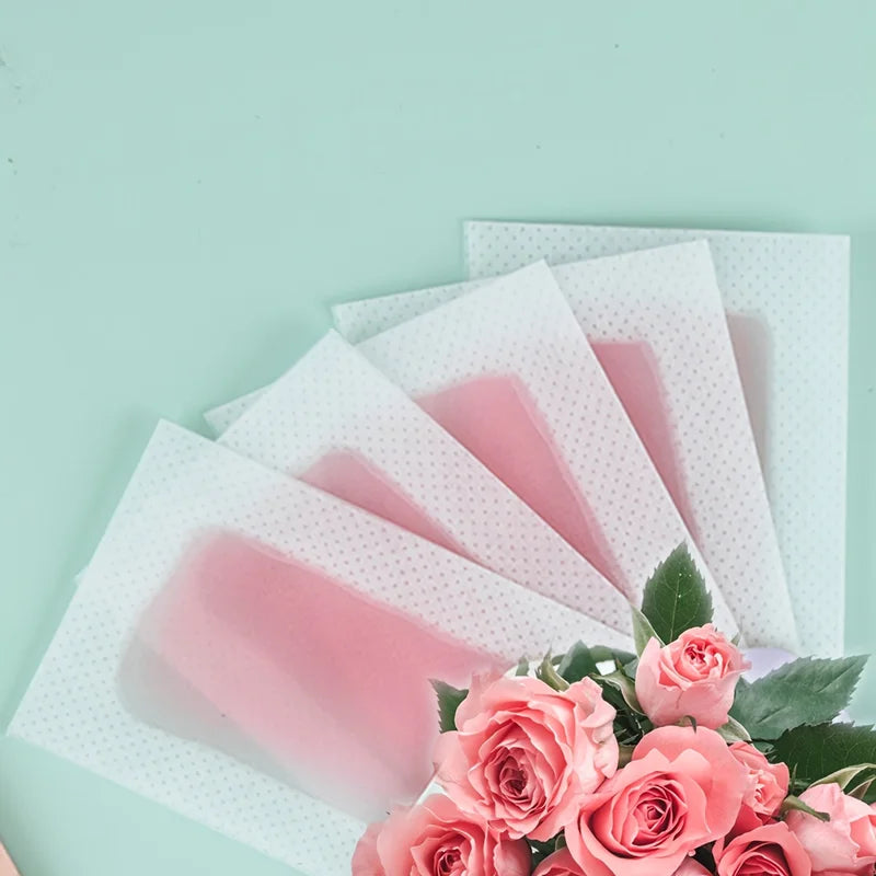 Depilatory Wax Strips for Hair Removal - 10/20/30/50 Pcs, Cold Wax Paper for Face Body Neck Arms Legs