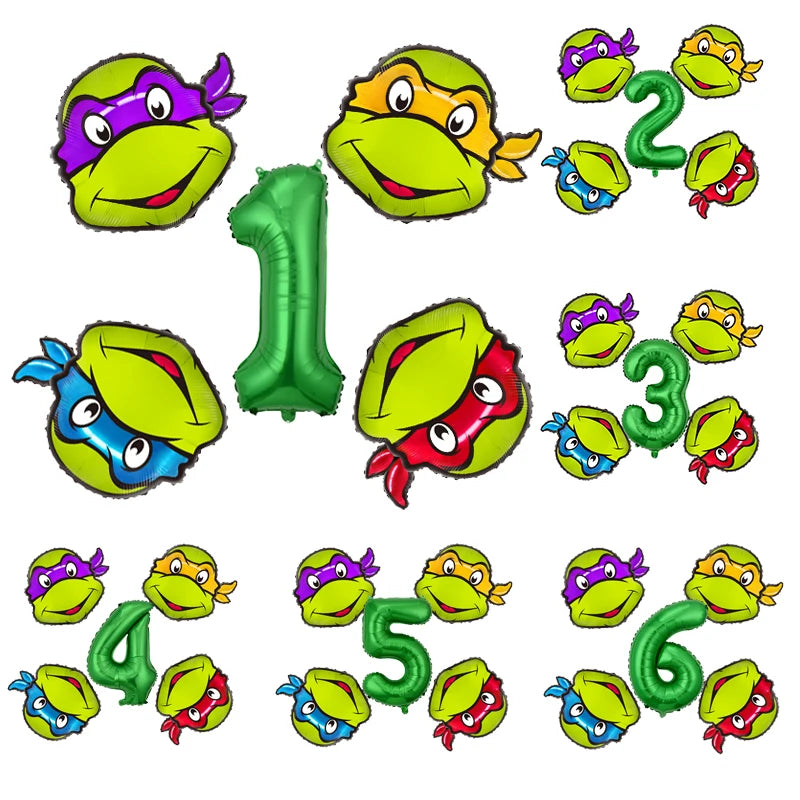 Teenage Mutant Ninja Turtles Balloon Set for Kids Birthday Party Decorations