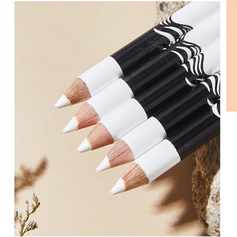 Fast Drying Matte White Eyeliner Pencil Waterproof Long Lasting Eye Makeup Tool Set