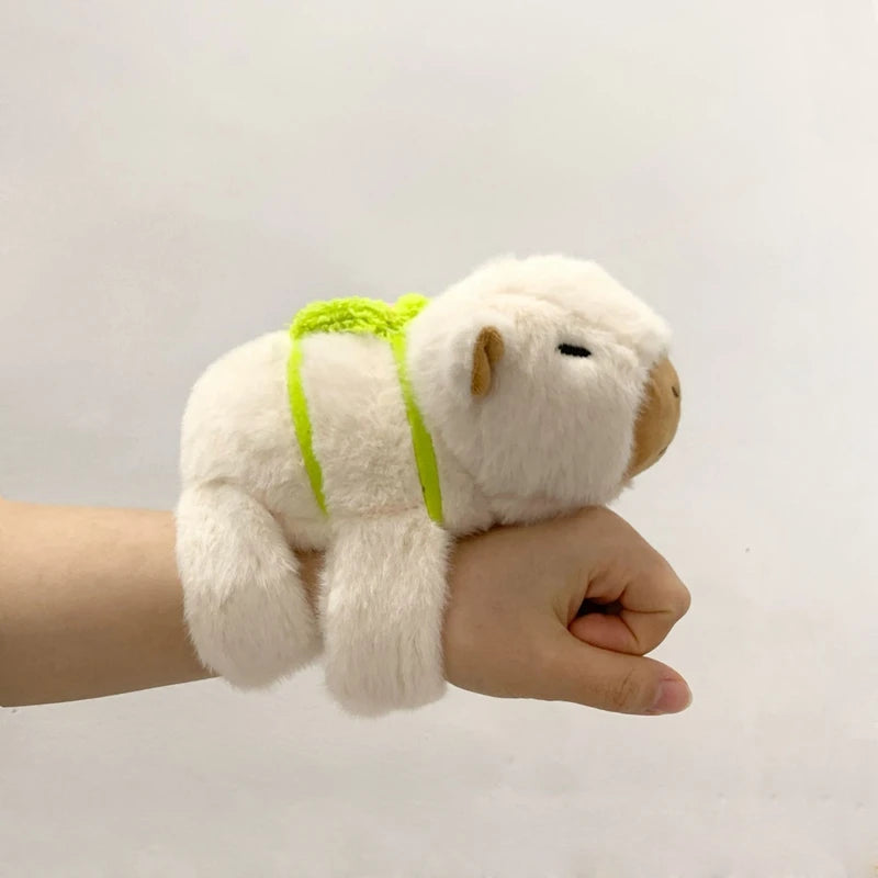 Animal Plush Wristband Toy Set - Cute Capybara Fox Doll for Christmas Gifts