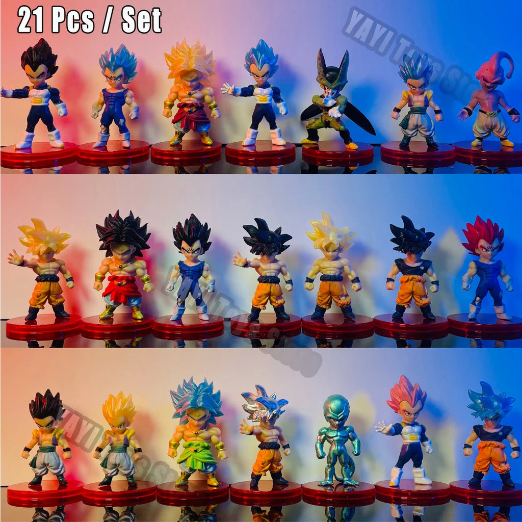 Dragon Ball Z Action Figures Set - Goku Vegeta Broly Piccolo Buu Collectible Toys