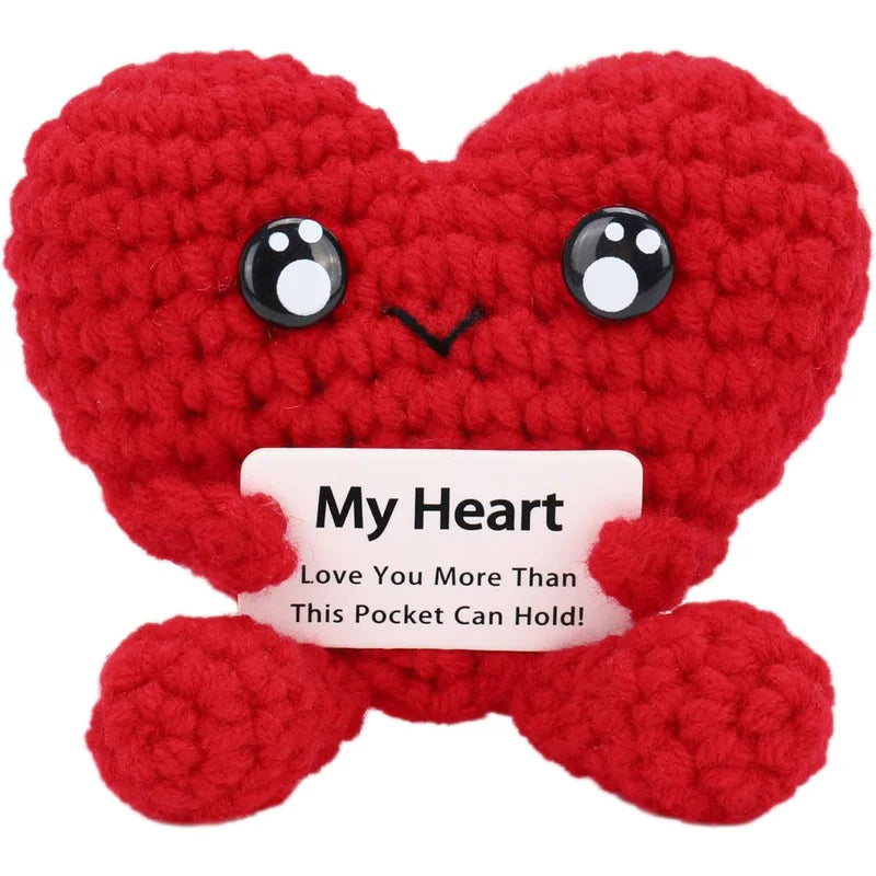 Crochet Heart Doll - Handmade Desktop Home Decor Gift for Mother's Day & Christmas