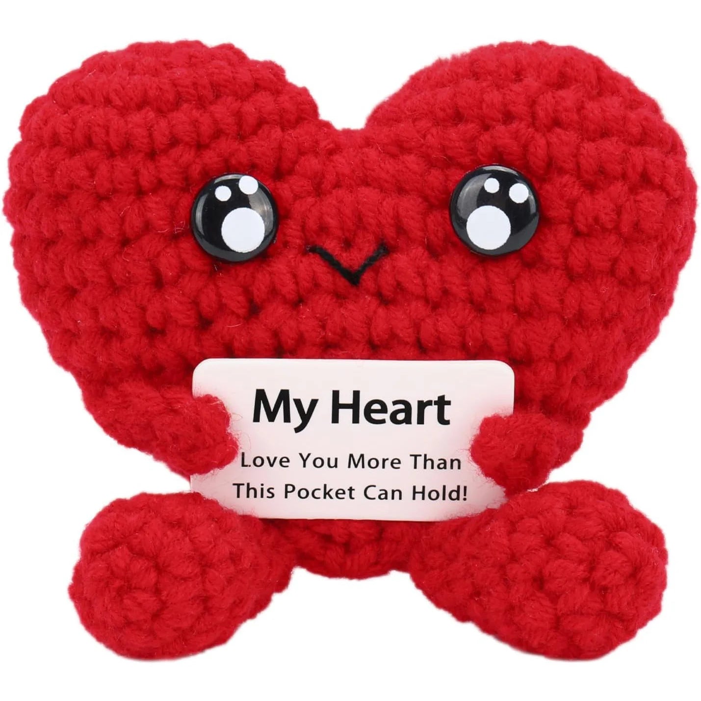 Crochet Heart Doll - Handmade Desktop Home Decor Gift for Mother's Day & Christmas