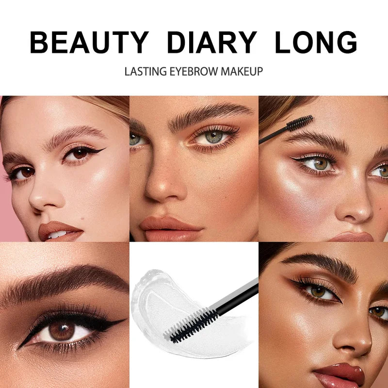 Waterproof Eyebrow Gel - Smudge-Proof Long-Lasting Hold for Natural Look