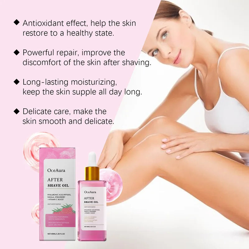 Moisturizing After Shave Oil for Sensitive Skin - Post Hair Removal Body Oil