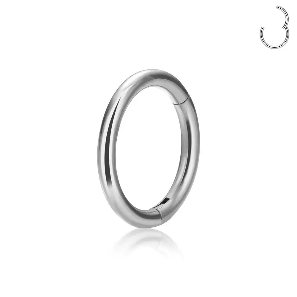 Unisex Minimalist Segment Nose Ring Hoop Cartilage Tragus Helix Septum Jewelry