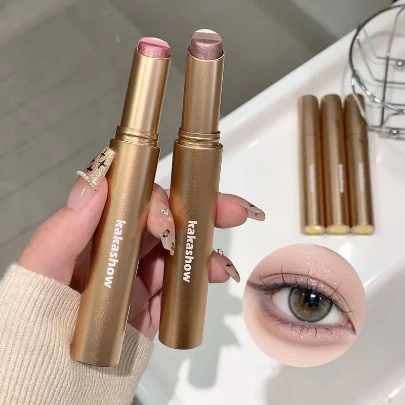 Gradient Eyeshadow Stick with Sparkling Pearl Finish Long Lasting & Easy Blending