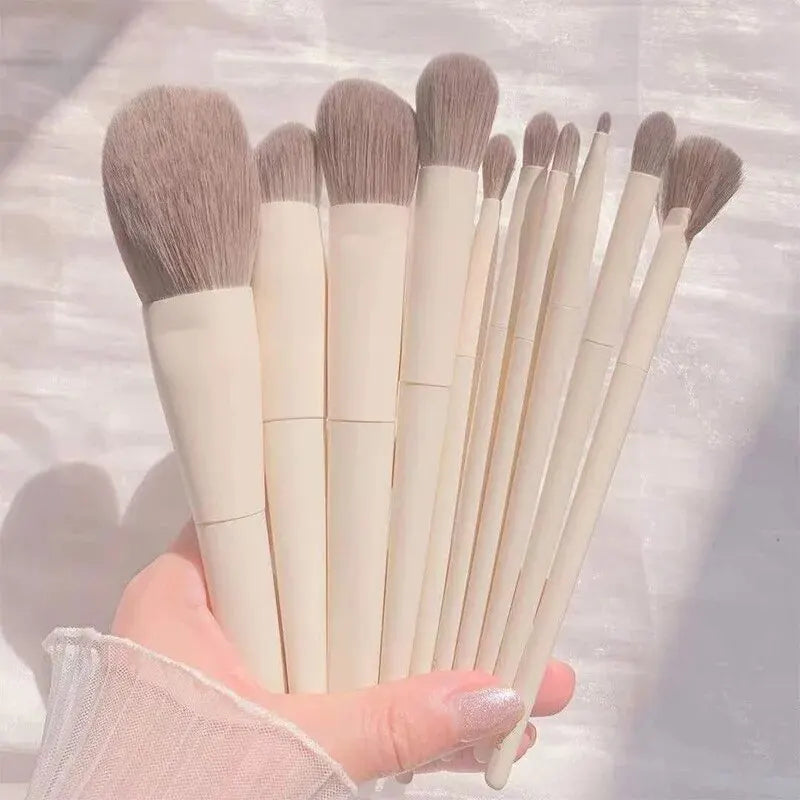 10-Piece Makeup Brush Set for Face Eyeshadow Lip Contour & Blush
