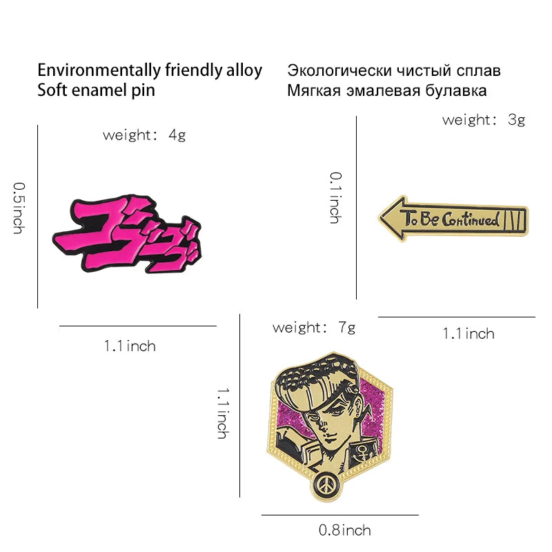 Anime Enamel Pins Custom Brooches Lapel Badges for Fans & Gifts