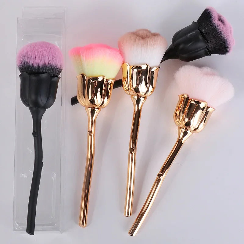 High-Quality Nail Art Brush for Acrylic and Gel Polish Cleaning - Multiple Handle Colors