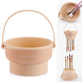 3-in-1 Makeup Brush Cleaning and Drying Bucket with Storage Box - Reusable Silicone and PP Material