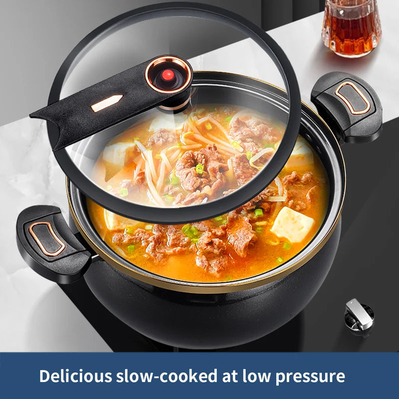 Large Capacity 7L Micro Pressure Cooker, Multi-Functional Non-Stick Pot for Home Use