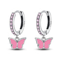 Sterling Silver Butterfly Drop Earrings – Elegant Jewelry for Parties & Gifts