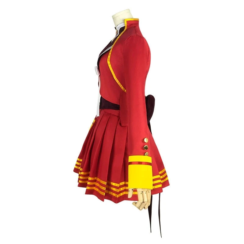 Anime Cosplay Costume UMA Musume Pretty Derby Red Uniform Dress for Women