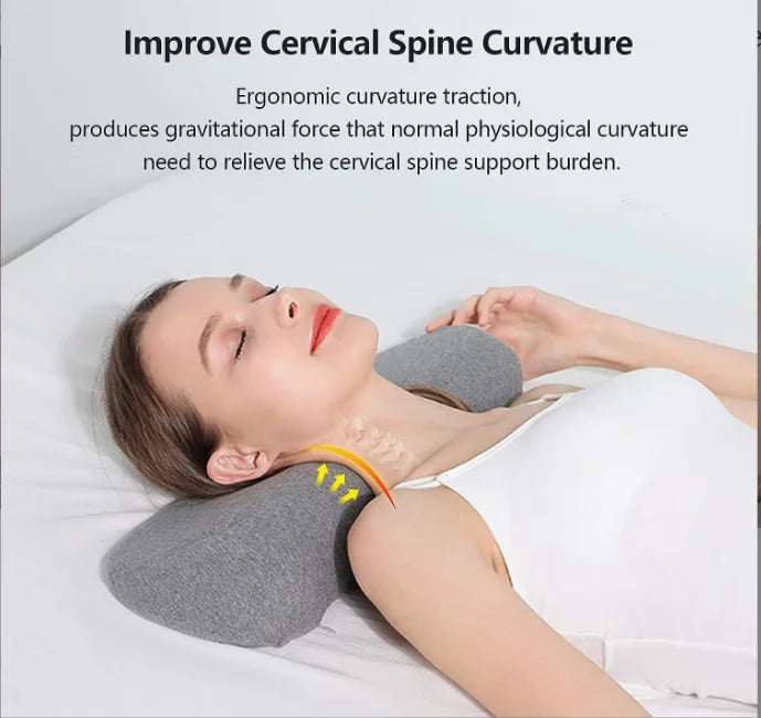 Memory Foam Cervical Neck Pillow for Pain Relief and Support