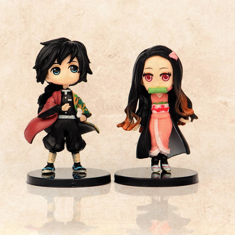 6PCS Anime Demon Slayer Action Figures Set - PVC Model Toys for Collectors