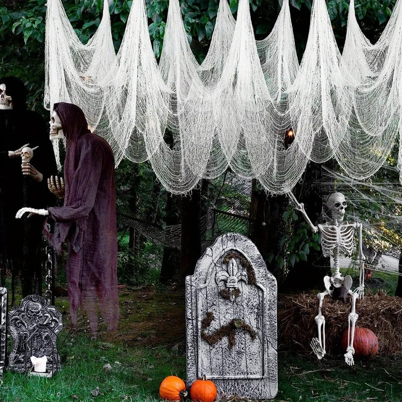 Halloween Creepy Decoration Gauze 30x72 Inch Indoor Outdoor Horror Decor