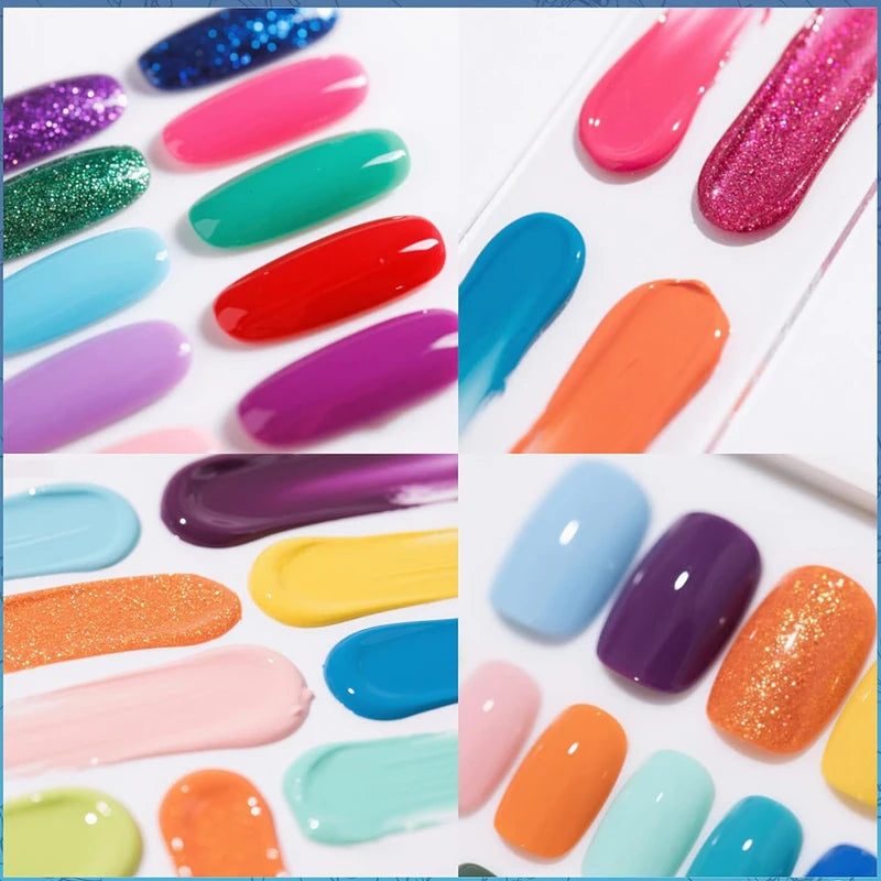 Kids Water-Based Non-Toxic Nail Polish Set - Quick-Dry Peel-Off Nail Art Kit for Holidays