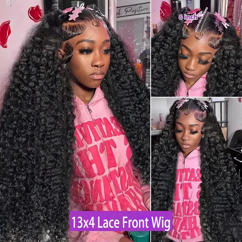 High Density Burmese Human Hair Wigs 13x4 13x6 Lace Front 28-30 Inch for Women