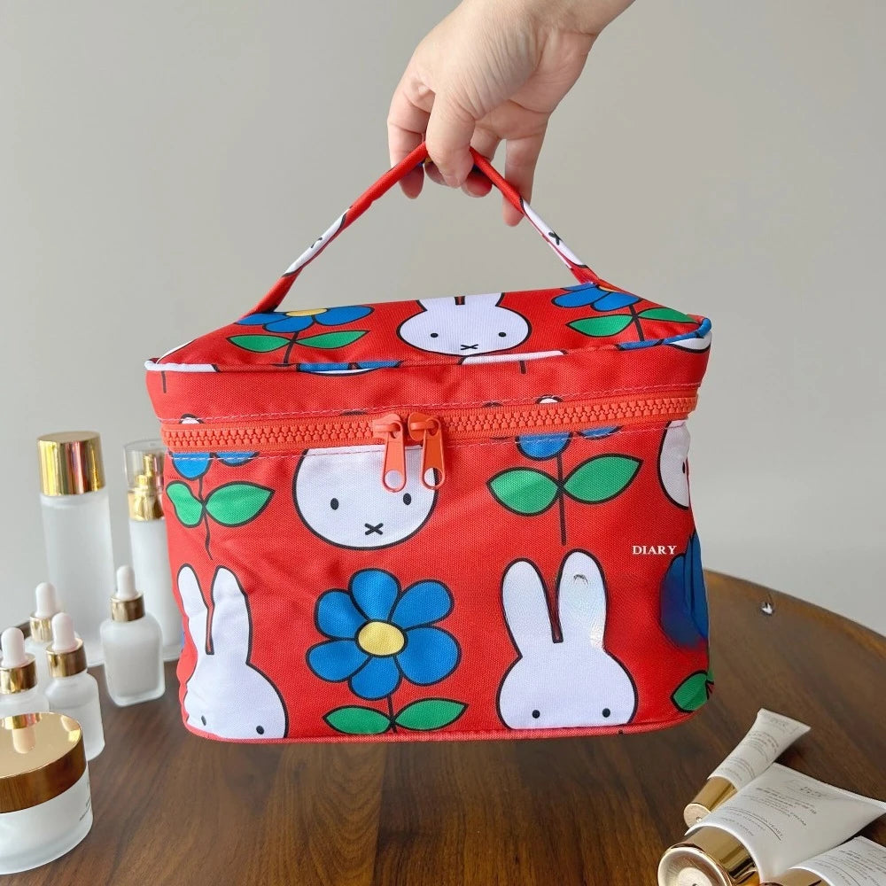 Large Capacity Portable Makeup Bag - Cute Kawaii Miffy Travel Storage Case