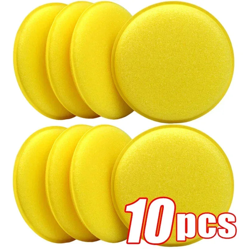 Car High Density Waxing Polish Foam Sponge Set - Multi-Color 10x10x2cm